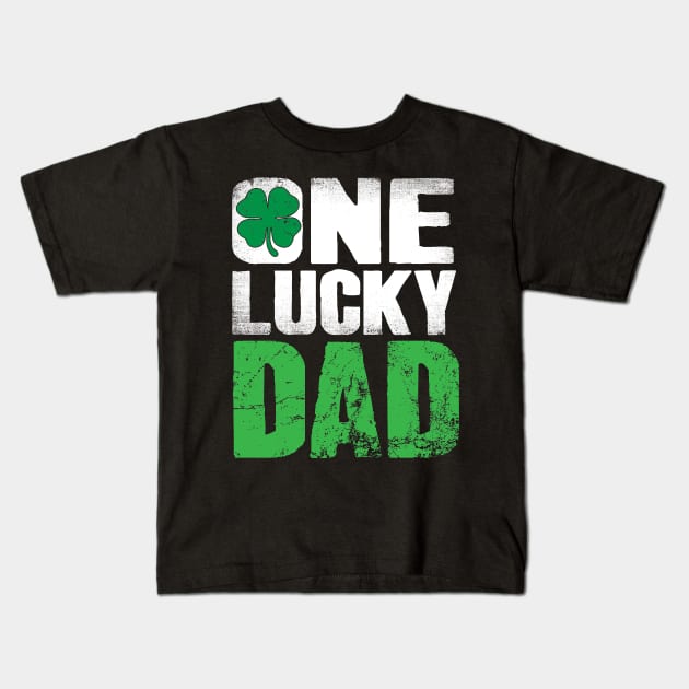 One Lucky Dad Kids T-Shirt by captainmood